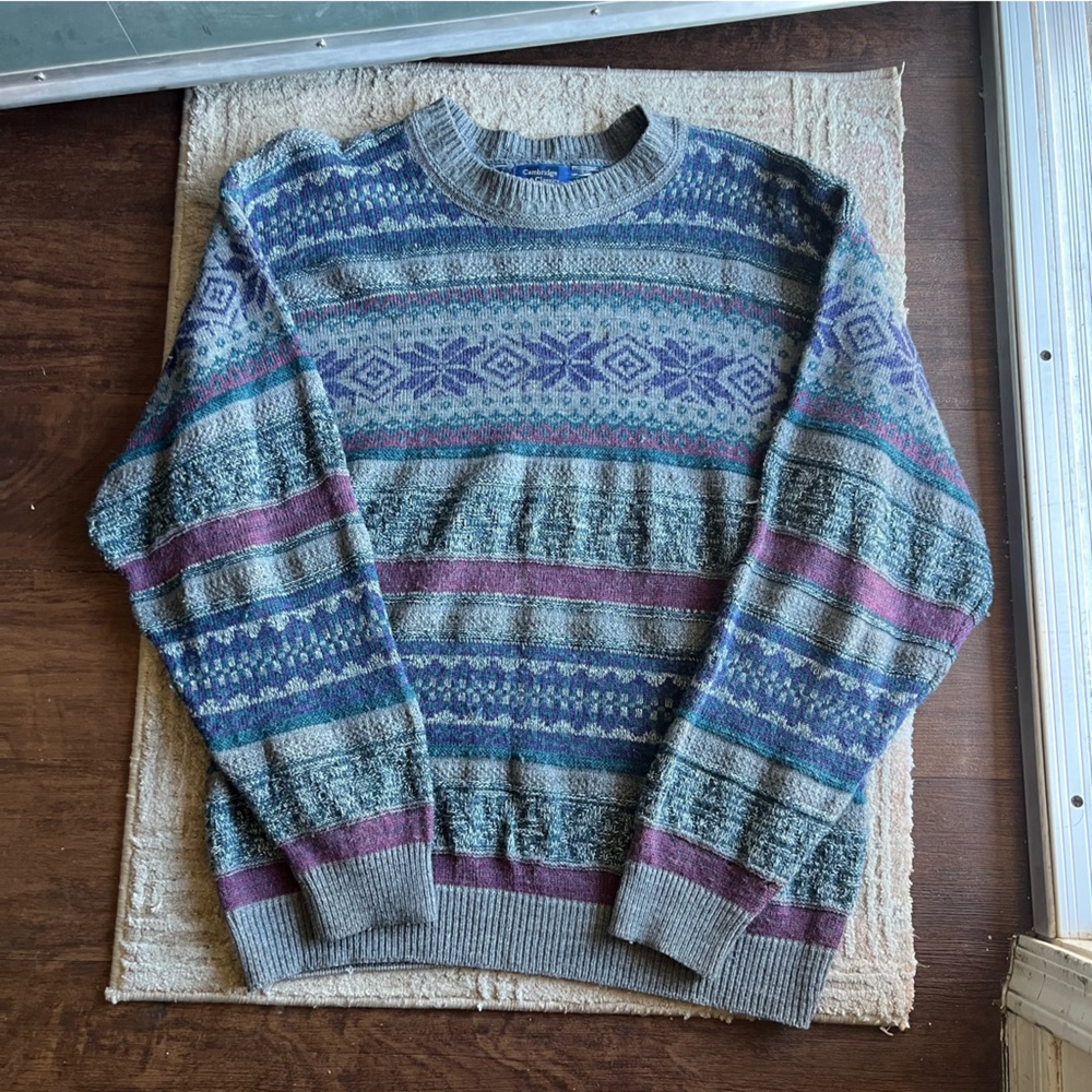 Elegant Multicolor Knit Sweater